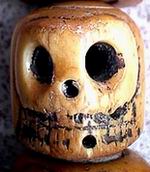 Huge Waterbuffalo Bone Tibetan Skull Necklace