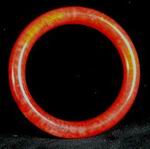 Vibrant Hot Red Stone Bangle