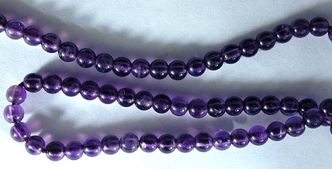 Royal Amethyst Bead Strand - 4mm, 6mm or 8mm