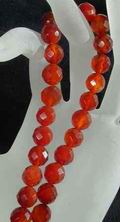 Royal Faceted Carnelian Beads -10mm