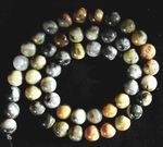 Natural Jasper Flower 8mm Bead Strand
