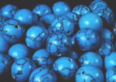 Lovely Blue HowliteTurquoise Beads -  12mm