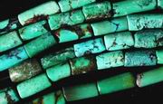 Best Chinese Turquoise Barrel Bead Strand