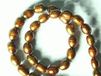 Regal 8mm Gold  Pearls - For Dramatic Jewelry!