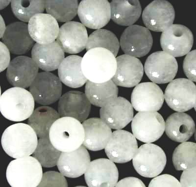 100 Chinese White Jade Beads