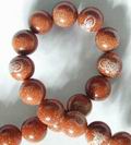 Royal Goldstone Bead Strand