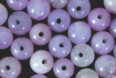 100 Silky Chinese Lavender Jade Beads