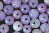 100 Silky Chinese Lavender Jade Beads