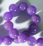 Wicked Purple Chinese Jade 12mm Bead Strand