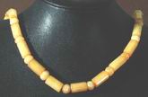 Beautiful Light Yellow Jade Bead Necklace