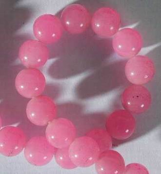Passionate Pink 8mm Jade Bead Strand