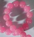 Passionate Pink 8mm Jade Bead Strand