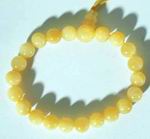 Zesty Yellow Jade Power Bead Bracelet