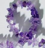 Royal Amethyst Chip Beads - long strand