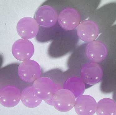 Beautiful Royal Lavender Jade Bead Strand