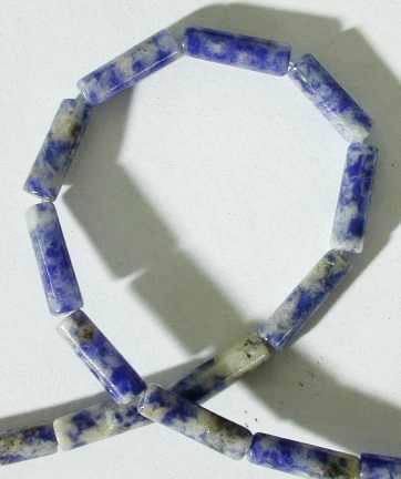 Refreshing Sodalite Tube Beads