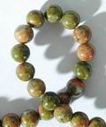 Unusual 6mm Unakite Bead Strand