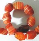 Lucky Faceted Sardonyx Agate 12mm Beads