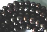 Silky Black Chinese 8mm Pearl Beads