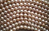 Glamorous Champagne Pearl Strand - 6mm