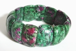 Beautiful Ruby Zoisite Half-Moon Bracelet For Lovers