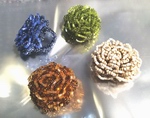 Magnificent Beaded Flower Ring - Choose Color