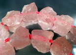 16 Dramatic Matt Rough-Cut Rose Quartz Nuggets - Large & Heavy!