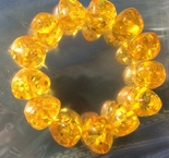 Chunky Honey-Yellow Amber Bracelet