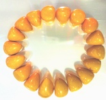 Chunky Mustard Yellow Amber Bracelet