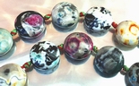 22 Striking Rainbow Agate Button Beads