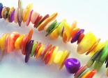 Large Colorful Mother-Of-Pearl Shell Chip Beads