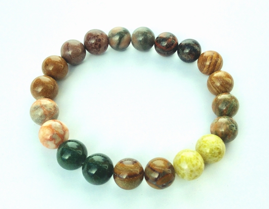 Chunky Mixed Jasper Bracelet - Great For Healing