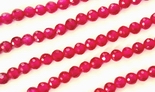 135 Faceted Passionate Ruby Beads
