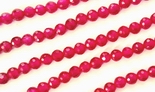 135 Faceted Passionate Ruby Beads