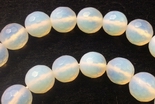 40 Frosted Matte 10mm FAC Opalite Moonstone Beads