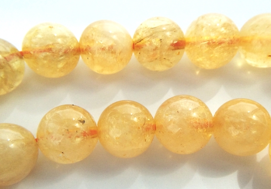 Honey-Yellow Citrine Beads 6mm & 8mm