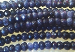 Beautiful Faceted Blue-Violet Iolite Crystal Beads