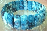 Chunky Aquablue Rainflower Viewing Stone Bracelet