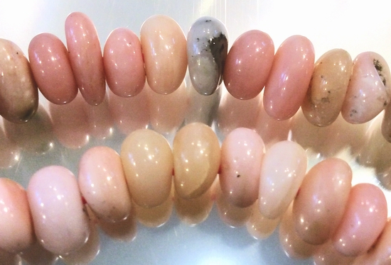 Peruvian Opal Baby-Pink Nugget Beads