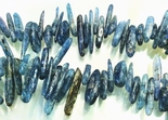 160 Striking Teal-Blue Apatite Icicle Beads