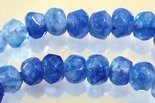 136 Sapphire-Blue Faceted Crystal Beads