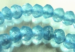 136 Teal-Blue Faceted Crystal Beads