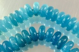 86 Enchanting Aqua Blue Quartz Rondelle Beads