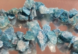 70 Neon-Blue Matte Druzy Agate Fancy-Drop Beads