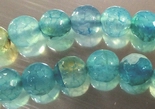 Enchanting Aqua-Blue 6mm Fire Agate Beads