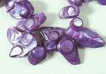 Purple Blister Pearl Bead Strand