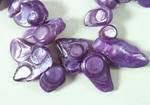 Purple Blister Pearl Bead Strand