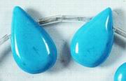 Blue Turquoise Teardrop Bead Strands