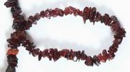 Long Garnet Chip Bead String - for protection!