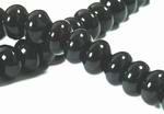 Egyptian  Black Onyx Rondell Bead Strand-8mm